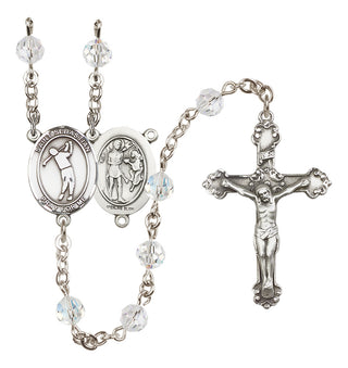 Sterling Silver 6mm Saint Sebastian/Golf Rosary