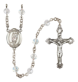 Sterling Silver 6mm Saint Victor of Marseilles  Engraved Catholic Rosaries