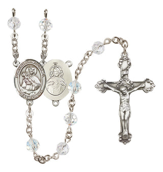 Sterling Silver 6mm Our Lady of Mount Carmel Rosary