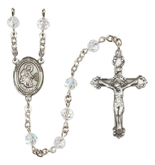 Sterling Silver 6mm Our Lady of Mercy  Engraved Catholic Rosaries