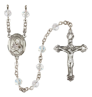 Sterling Silver 6mm Mater Dolorosa Rosary | Engravable