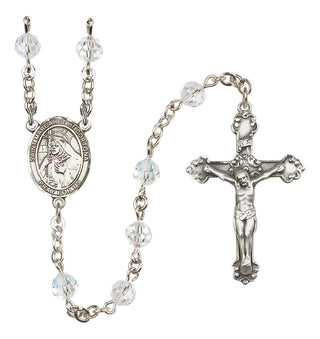 Sterling Silver 6mm Saint Margaret of Cortona  Engraved Catholic Rosaries
