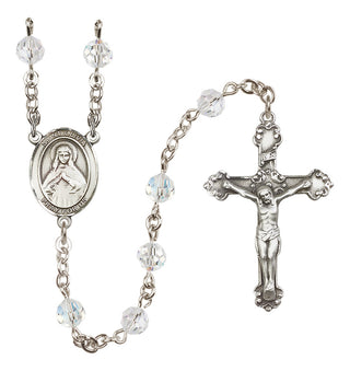 Sterling Silver 6mm Saint Olivia  Engraved Catholic Rosaries
