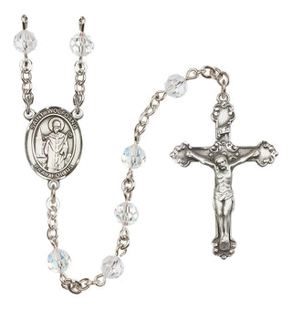 Sterling Silver 6mm Austrian Crystal Saint Wolfgang Rosary in Crystal