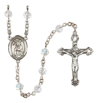 Sterling Silver 6mm Saint Regina  Engraved Catholic Rosaries