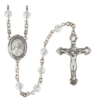 Sterling Silver 6mm Saint John Berchmans  Engraved Catholic Rosaries