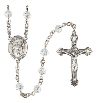 Sterling Silver 6mm Saint Theodore Stratelates  Engraved Catholic Rosaries