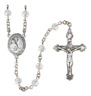 Sterling Silver 6mm Saint Mary Magdalene of Canossa  Engraved Catholic Rosaries