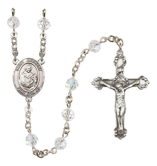 Sterling Silver 6mm Austrian Crystal Saint Norbert of Xanten Rosary in Crystal