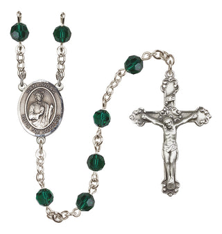 Sterling Silver 6mm San Judas  Engraved Catholic Rosaries