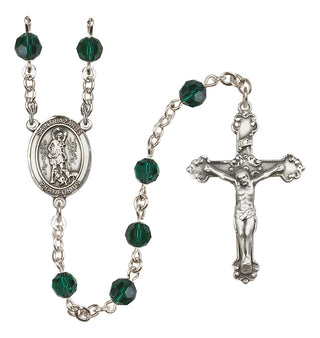 Sterling Silver 6mm Saint Lazarus  Engraved Catholic Rosaries