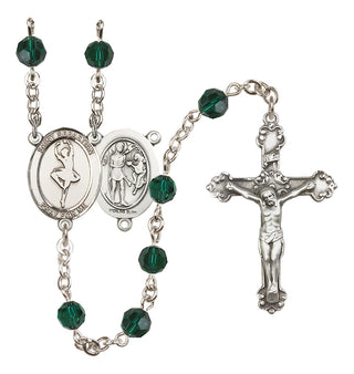 Sterling Silver 6mm Saint Sebastian/Dance Rosary