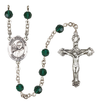 Sterling Silver 6mm Saint John Paul II Rosary