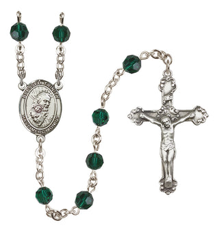 Sterling Silver 6mm Blessed Trinity  Engraved Catholic Rosaries