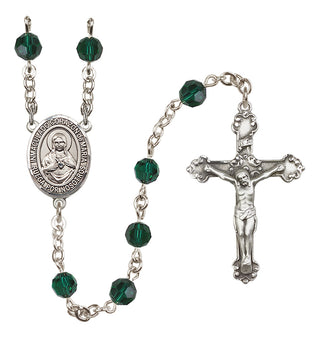 Sterling Silver 6mm Corazon Inmaculado de Maria  Engraved Catholic Rosaries