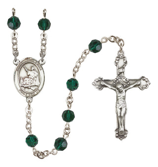 Sterling Silver 6mm Saint John Licci  Engraved Catholic Rosaries