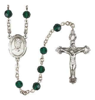 Sterling Silver 6mm Saint Josephine Bakhita  Engraved Catholic Rosaries