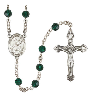 Sterling Silver 6mm Saint Frances of Rome  Engraved Catholic Rosaries