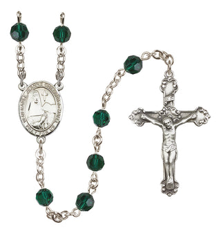 Sterling Silver 6mm Saint Jeanne Chezard de Matel  Engraved Catholic Rosaries