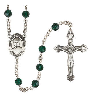 Sterling Silver 6mm Saint Jose Sanchez del Rio  Engraved Catholic Rosaries