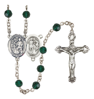 Sterling Silver 6mm Saint Sebastian/Karate Rosary