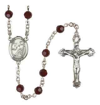 Sterling Silver 6mm Saint Luke the Apostle Rosary