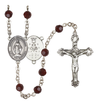 Sterling Silver 6mm Virgen Milagrosa Rosary