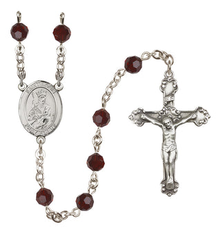 Sterling Silver 6mm Saint Louis  Engraved Catholic Rosaries