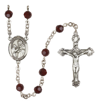 Sterling Silver 6mm Saint John of God  Engraved Catholic Rosaries