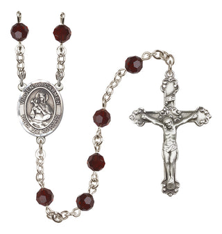 Sterling Silver 6mm Virgen del Carmen Rosary