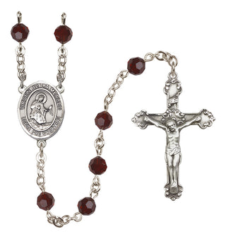 Sterling Silver 6mm Virgen de la Merced  Engraved Catholic Rosaries