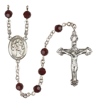 Sterling Silver 6mm Saint Felicity  Engraved Catholic Rosaries