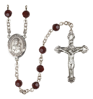 Sterling Silver 6mm Our Lady of Czestochowa Rosary