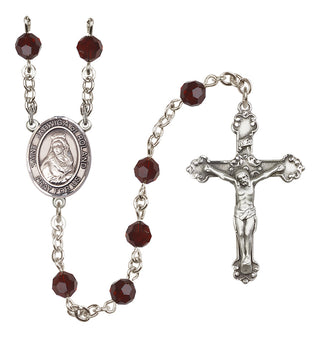 Sterling Silver 6mm Saint Jadwiga of Poland  Engraved Catholic Rosaries