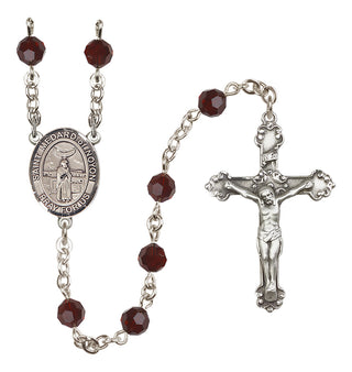Sterling Silver 6mm Saint Medard of Noyon  Engraved Catholic Rosaries