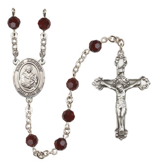 Sterling Silver 6mm Saint Norbert of Xanten  Engraved Catholic Rosaries