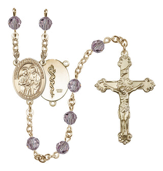14kt Gold Filled 6mm Saints Cosmas & Damian / Doctors Rosary