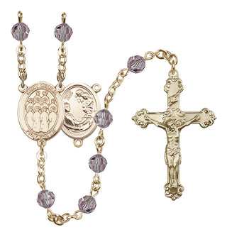 14kt Gold Filled 6mm Saint Cecilia / Choir Rosary