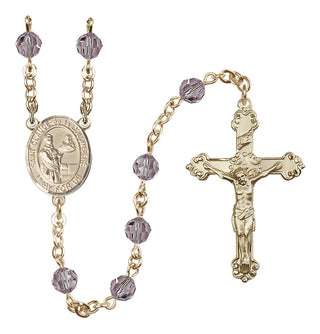 14kt Gold Filled 6mm Saint Claude de la Colombiere  Engraved Catholic Rosaries