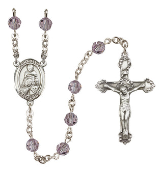 Sterling Silver 6mm Saint Daniel  Engraved Catholic Rosaries