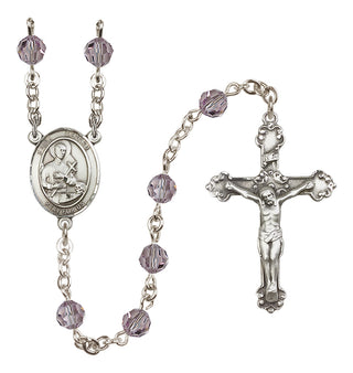 Sterling Silver 6mm Saint Gerard Majella  Engraved Catholic Rosaries