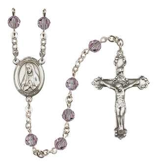 Sterling Silver 6mm Saint Martha  Engraved Catholic Rosaries