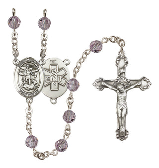 Sterling Silver 6mm Saint Michael / EMT Rosary