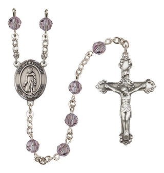 Sterling Silver 6mm San Peregrino  Engraved Catholic Rosaries