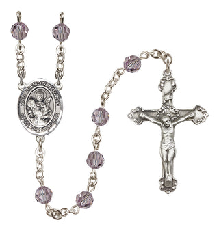 Sterling Silver 6mm San Ramon Nonato  Engraved Catholic Rosaries