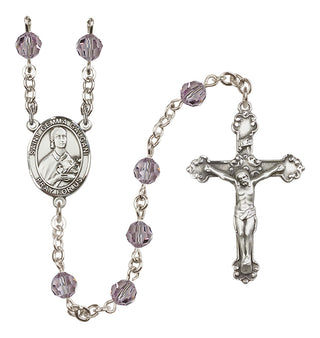 Sterling Silver 6mm Saint Gemma Galgani  Engraved Catholic Rosaries
