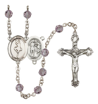 Sterling Silver 6mm Saint Sebastian/Dance Rosary