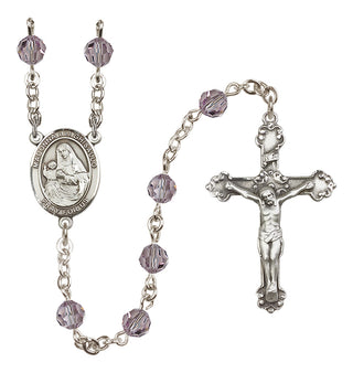 Sterling Silver 6mm Madonna del Ghisallo  Engraved Catholic Rosaries
