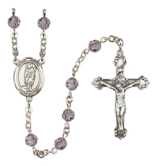 Sterling Silver 6mm Saint Victor of Marseilles  Engraved Catholic Rosaries