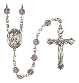 Sterling Silver 6mm Saint Matilda  Engraved Catholic Rosaries